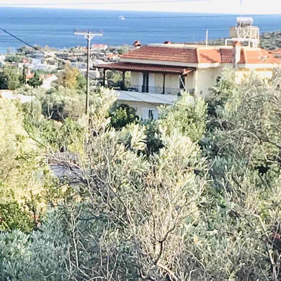 Beautiful Maisonette With A View To The Mountains And The Sea Agia Marina  ภายนอก รูปภาพ