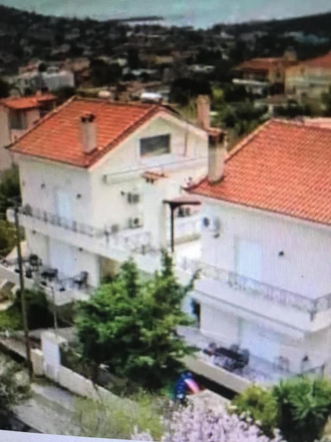 Beautiful Maisonette With A View To The Mountains And The Sea Agia Marina  ภายนอก รูปภาพ