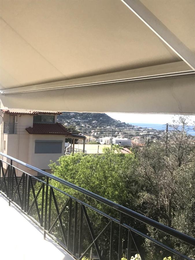 Beautiful Maisonette With A View To The Mountains And The Sea Agia Marina  ภายนอก รูปภาพ