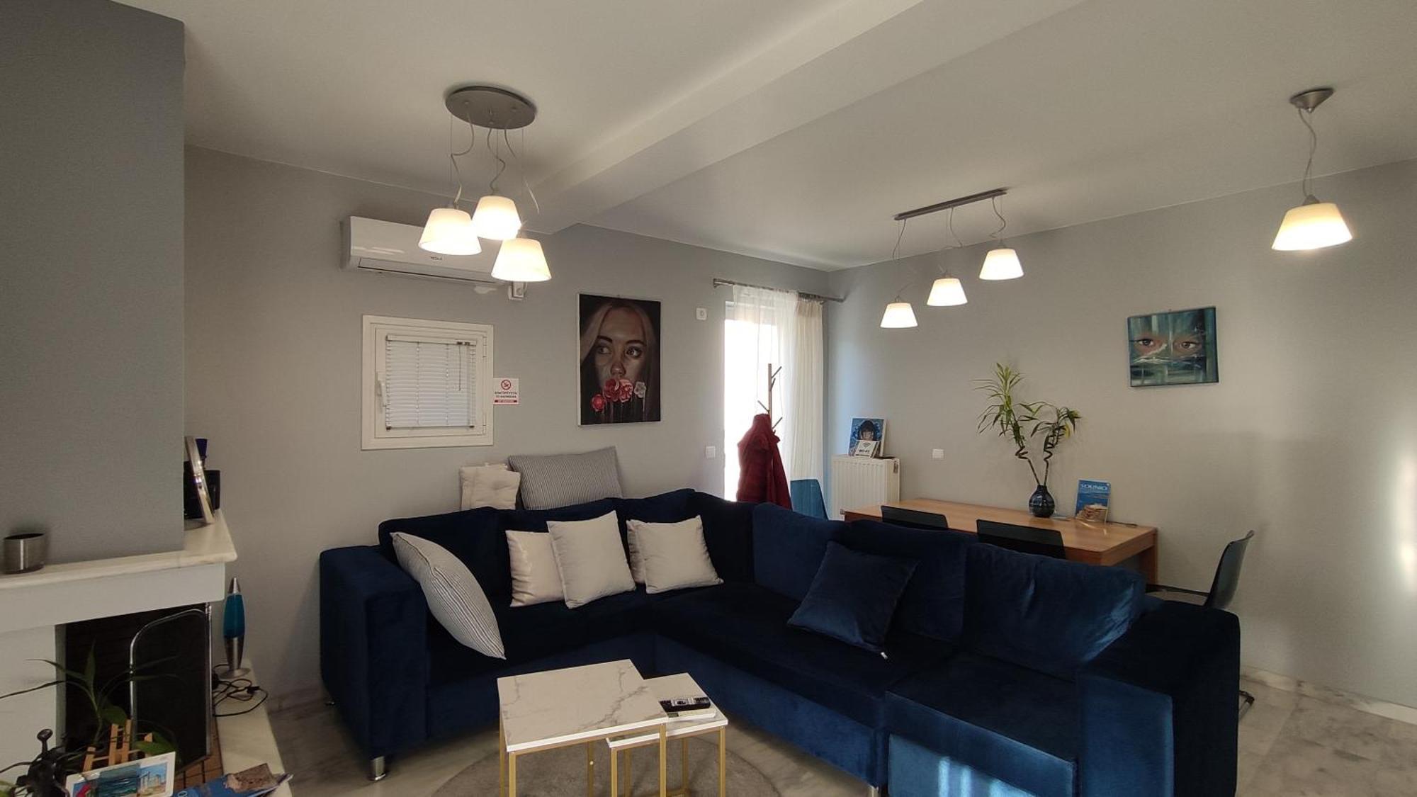 Beautiful Maisonette With A View To The Mountains And The Sea Agia Marina  ภายนอก รูปภาพ