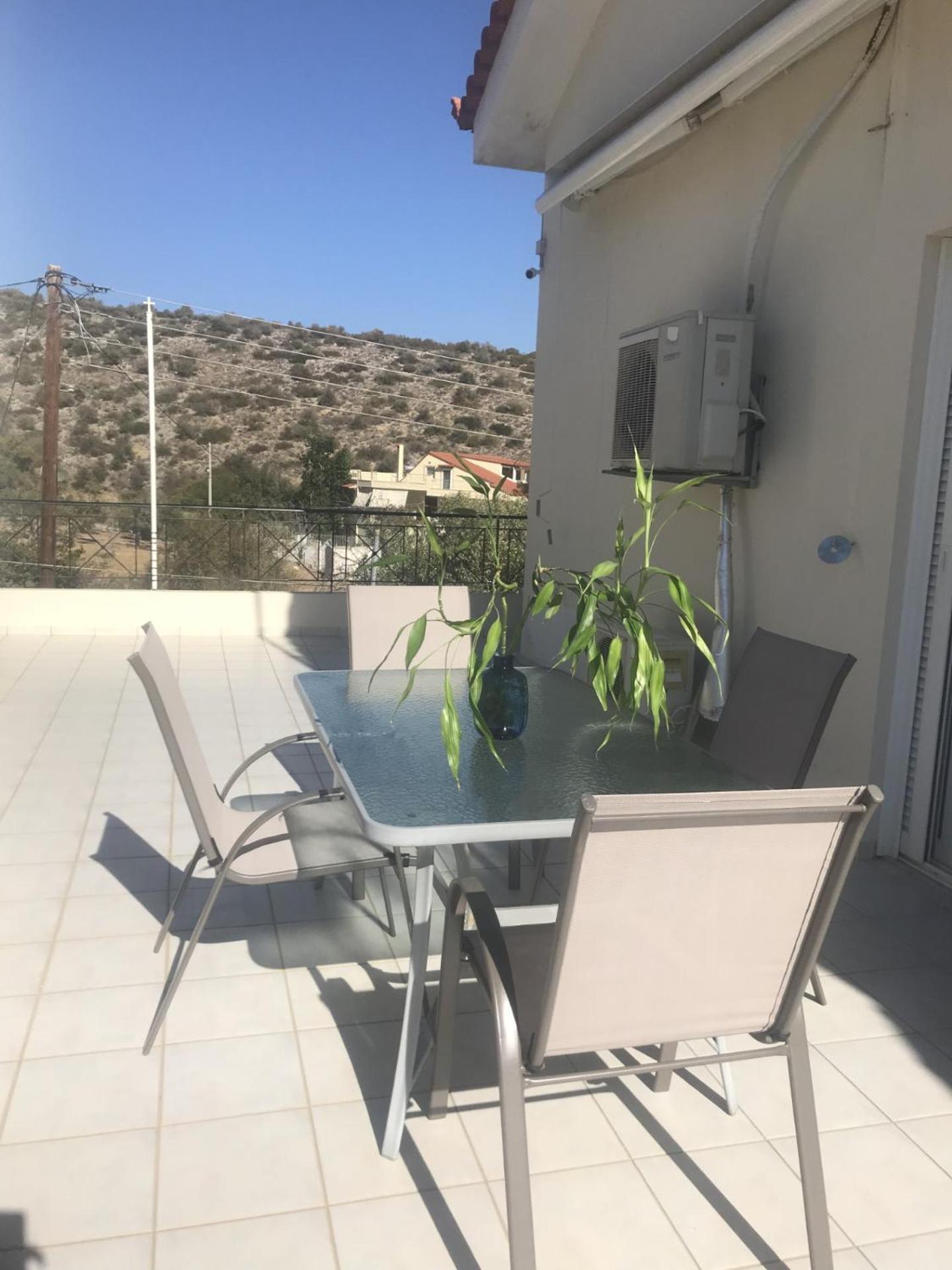 Beautiful Maisonette With A View To The Mountains And The Sea Agia Marina  ภายนอก รูปภาพ